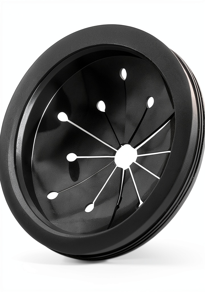Installing GANPUB Rubber Splash Guard Garbage Disposal Cover Black on a kitchen sink
