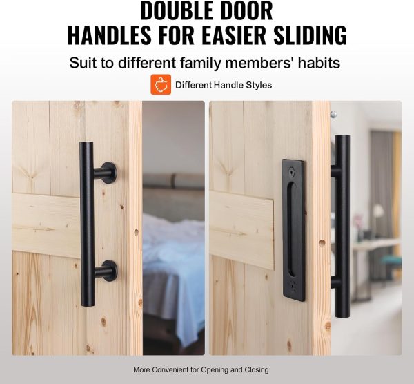 VEVOR Wood Barn Door Kit-6