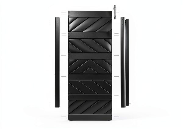 TY Modern Black Barn Door 36" x 84" MDF Pine-6