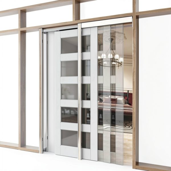 JUJUBON Pocket Door Frame Kit-1