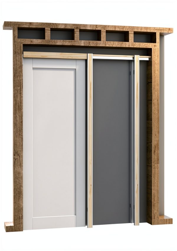 JUJUBON Pocket Door Frame Kit-5