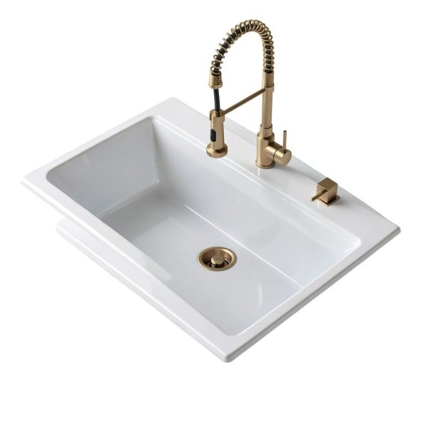 Garmaing Champagne Bronze Garbage Disposal Flange 304-1