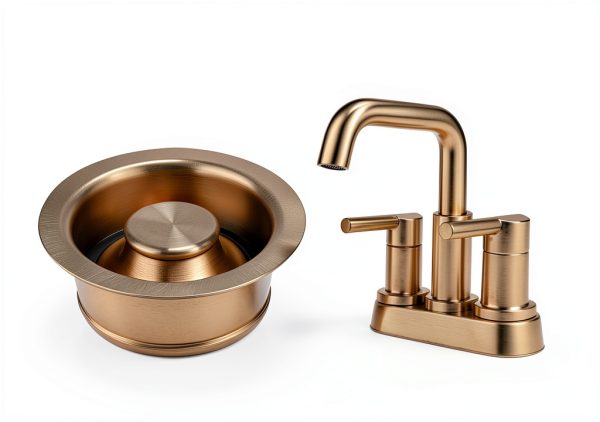 Garmaing Champagne Bronze Garbage Disposal Flange 304-2