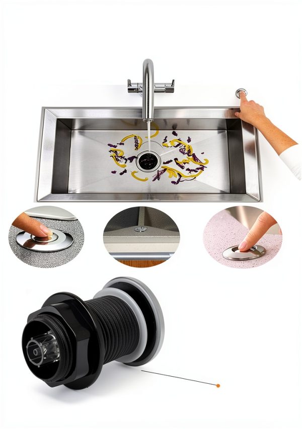 Ketofa Garbage Disposal Air Switch Stainless Steel-2