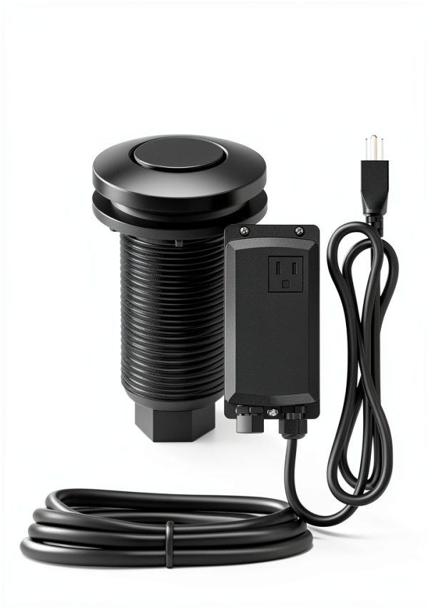 Kraus Garbage Disposal Air Switch Matte Black Durable Design-2