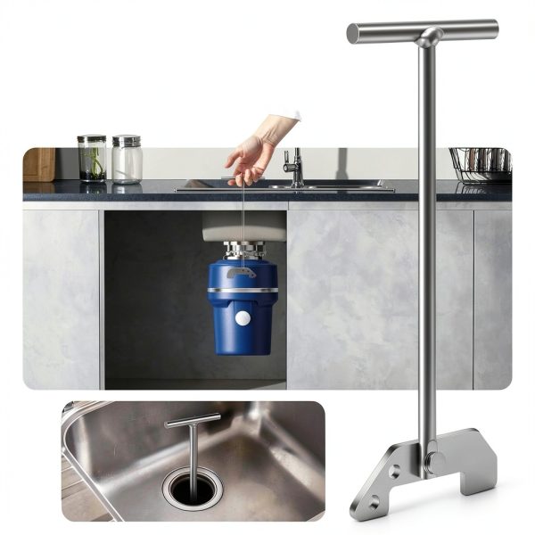 EZYPAK Garbage Disposal Unjamming Wrench Silver Mechanical-7