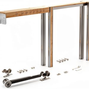 JUJUBON Pocket Door Frame Kit-0