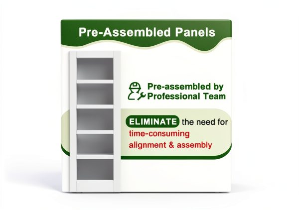 CRUTOP 36'' x 80'' Solid Core MDF French Door Panel-3