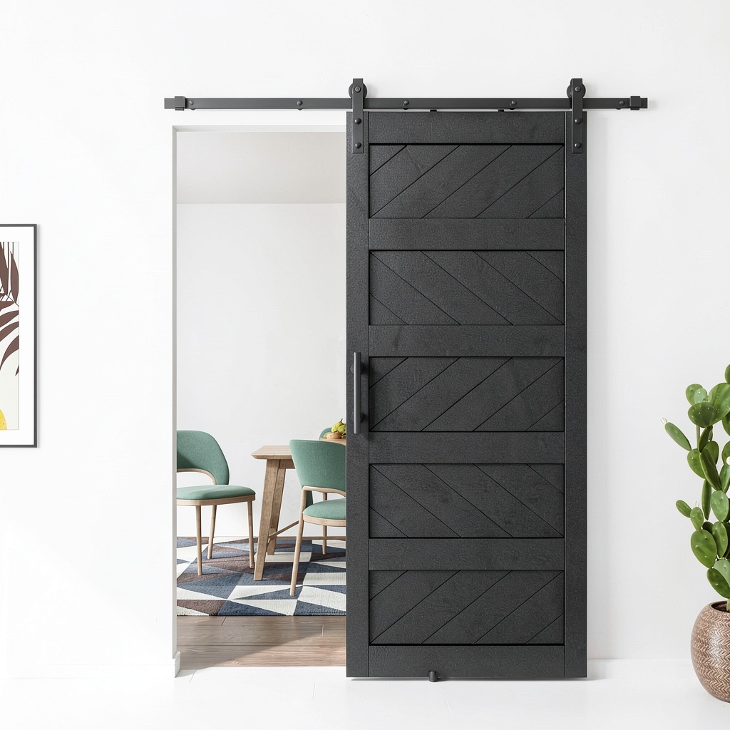 Installing TY Modern Black Barn Door 36