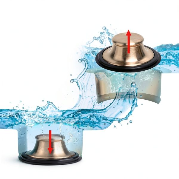 Garmaing Champagne Bronze Garbage Disposal Flange 304-6
