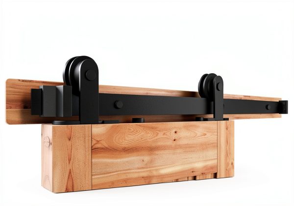 SMARTSTANDARD Rustic Black Sliding Door Hardware-2