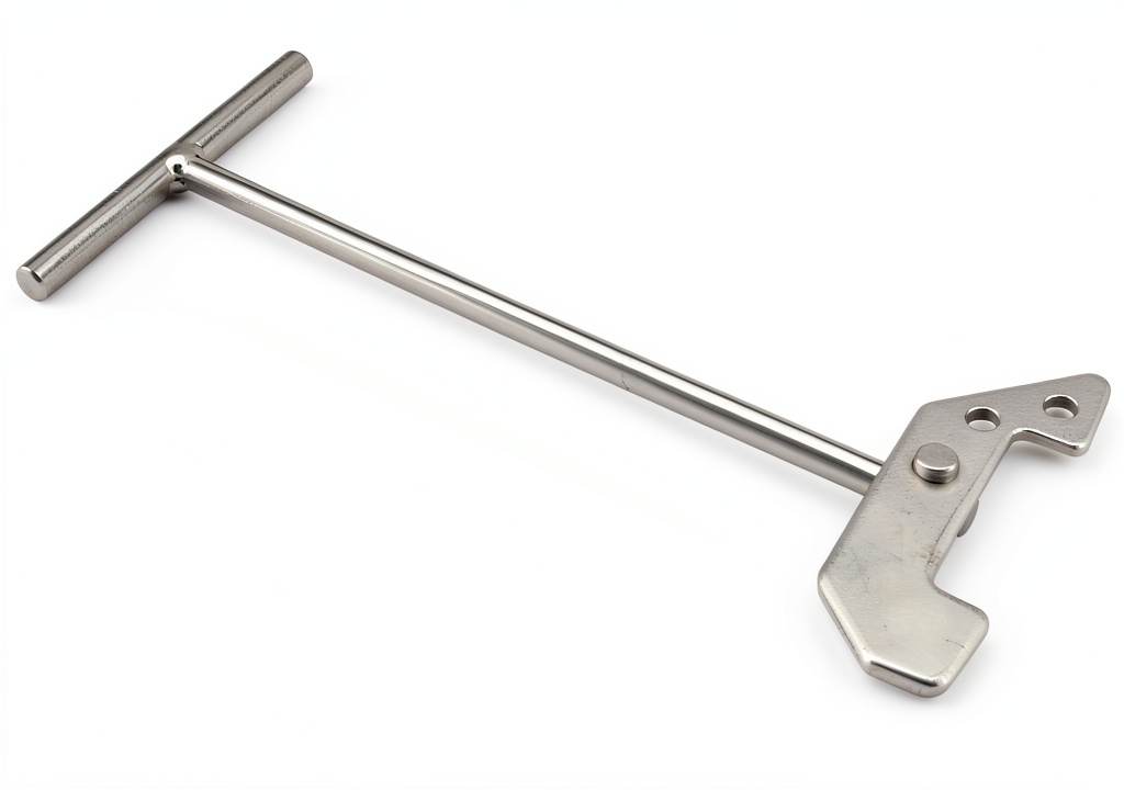 Waste King garbage disposal wrench in use above a sink