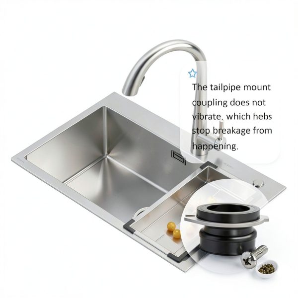 Ketofa Garbage Disposal Coupling Black Plastic Replacement-3