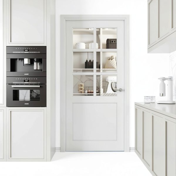 CRUTOP 36'' x 80'' Solid Core MDF French Door Panel-1