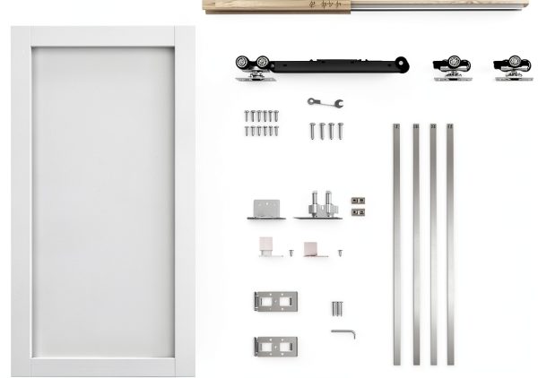 JUBEST Pocket Door White Modern Sliding Door-7