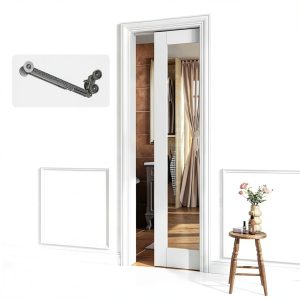 Pocket Door CRUTOP White Steel‑Clad Frame-0