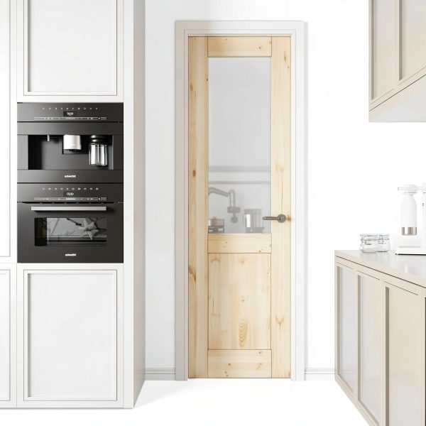 CRUTOP Classic Solid Core Pine Wood Door-1