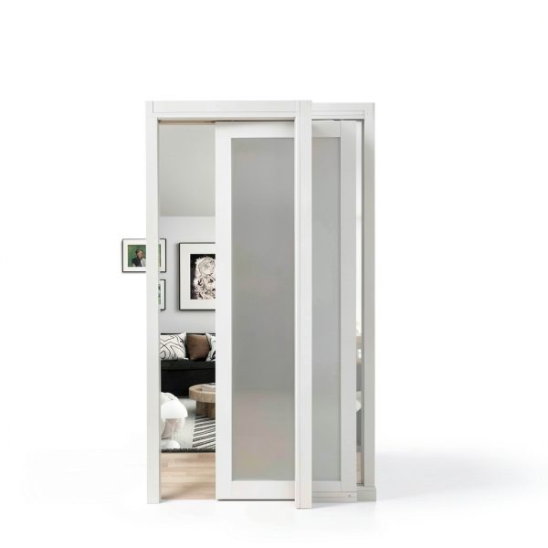 JUBEST Pocket Door White Modern Sliding Door-3