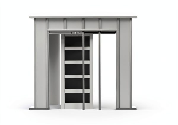 SMARTSTANDARD Pocket Door Kit 28x80 White Glass Modern Soft‑Close-6