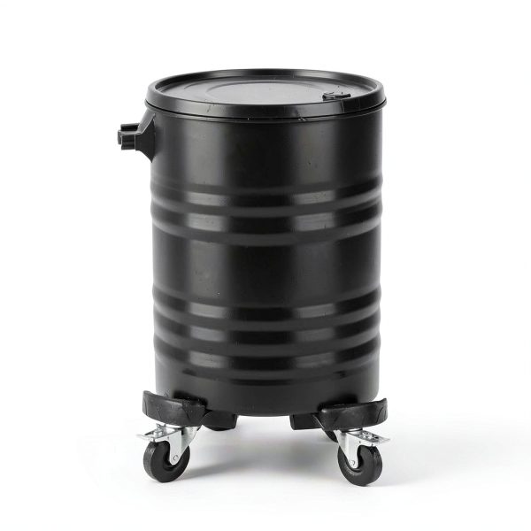 ToLanbbt Trash Can Dolly with 3 in Upgraded Wheels, 15-19 in Adjustable Round Furniture Dolly, Heavy Duty 480 LBS Drum Rolling Base, Keg Dolly for 20, 32, 44, 55 Gallon Garbage Cans, Black, 1 Pack-6