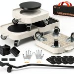 Furniture Dolly MYUEA Movers with Removable Pad and Non Slip Wheels-0