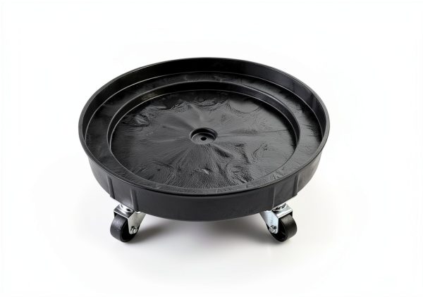 ELAFROS Plastic Drum Dolly 30/55 Gallon 900lb Capacity Black-2
