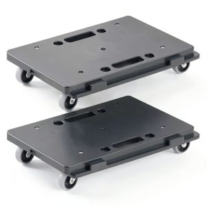 VEVOR Furniture Moving Dolly, 16 x 11in 500 lbs Capacity Furniture Movers Dollies 4 Wheels, Portable Moving Rollers Heavy Duty, Interlocking Small Flat Dolly Cart for Heavy Furniture, 2 Pack, Black-0