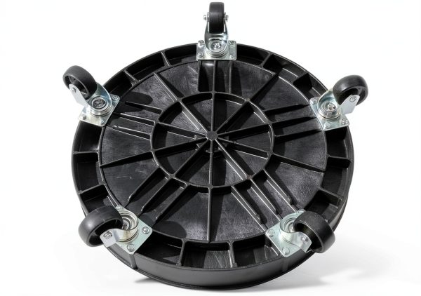 ELAFROS Plastic Drum Dolly 30/55 Gallon 900lb Capacity Black-4