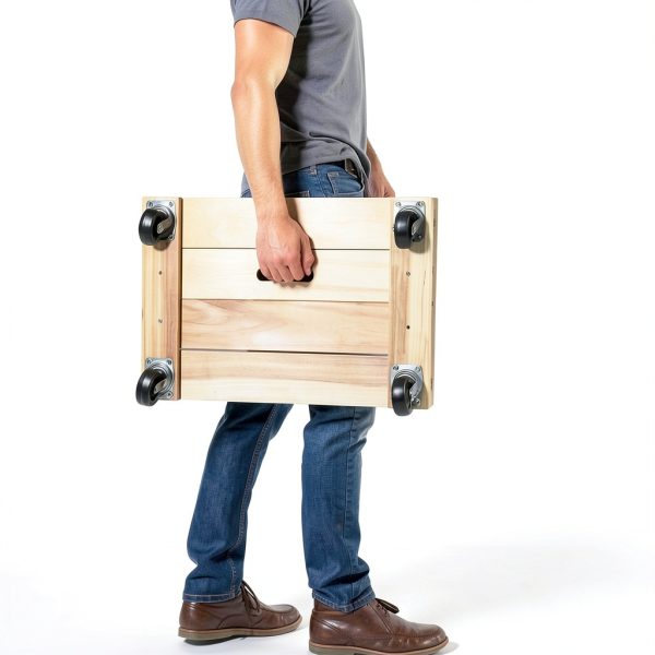 MaxWorks 50952 1000 lbs. Capacity 24 in. x 16 in. Hardwood Furniture Moving Dolly-5