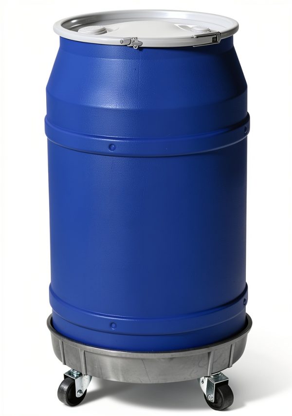 ELAFROS Plastic Drum Dolly 30/55 Gallon 900lb Capacity Black-5