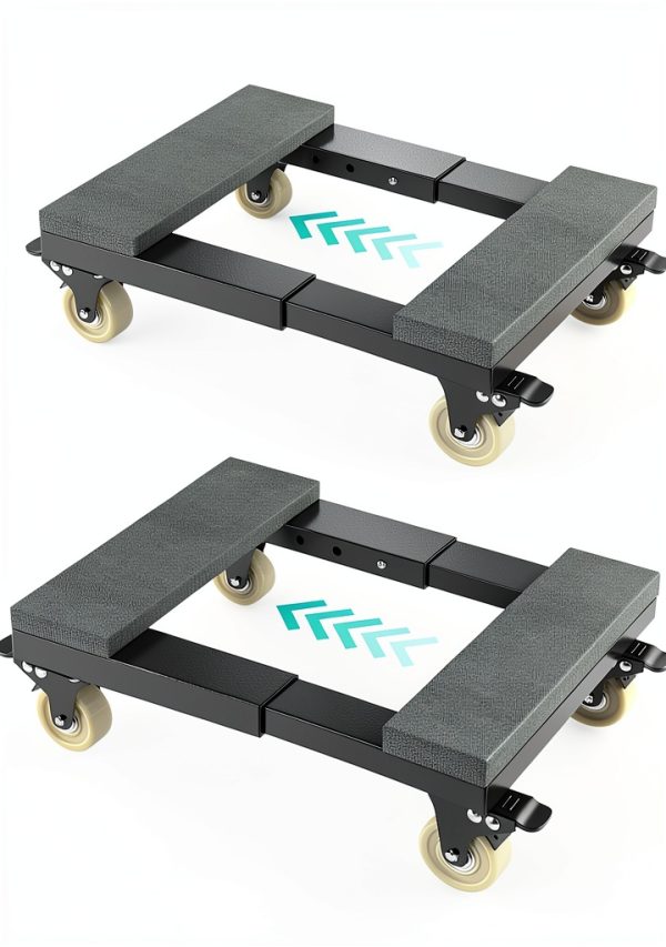 Heavy Duty Furniture Dolly WINAZ 2 Pack, 800lb Capacity, Swivel-0