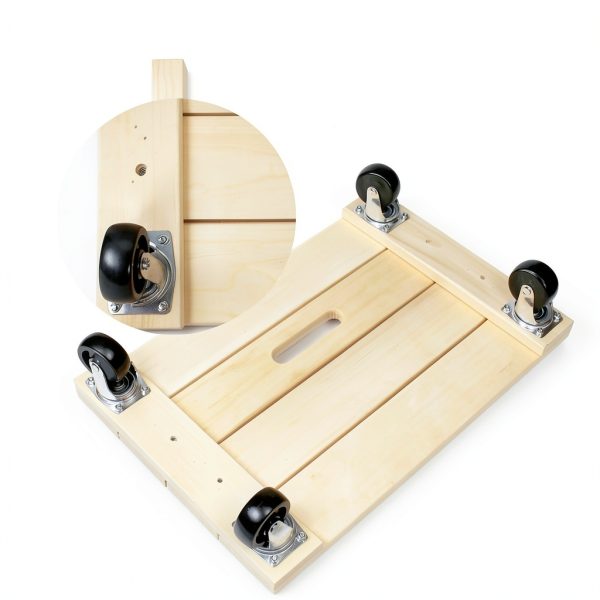 MaxWorks 50952 1000 lbs. Capacity 24 in. x 16 in. Hardwood Furniture Moving Dolly-6