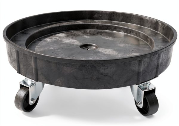 ELAFROS Plastic Drum Dolly 30/55 Gallon 900lb Capacity Black-6
