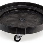 ELAFROS Plastic Drum Dolly 30/55 Gallon 900lb Capacity Black-0