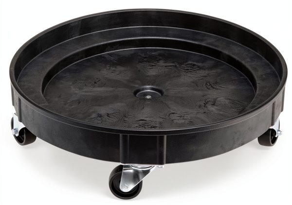 ELAFROS Plastic Drum Dolly 30/55 Gallon 900lb Capacity Black-0