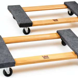 Furniture Moving Dolly WEN 2 Pack 18x30 Hardwood with 1320 lb Capacity-0