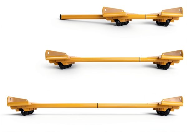 Rhino Cart Terrain Mover Duty Dolly 2000lb Load 46in Expand Yellow-3