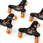 WEN DL6300 6-Inch Furniture Moving Tri-Dolly Set 4 Pack Black-0