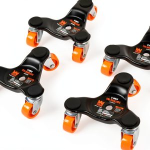 WEN DL6300 6-Inch Furniture Moving Tri-Dolly Set 4 Pack Black-0