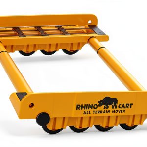 Rhino Cart Terrain Mover Duty Dolly 2000lb Load 46in Expand Yellow-0