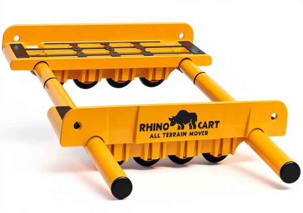 Rhino Cart Terrain Mover Duty Dolly 2000lb Load 46in Expand Yellow-1
