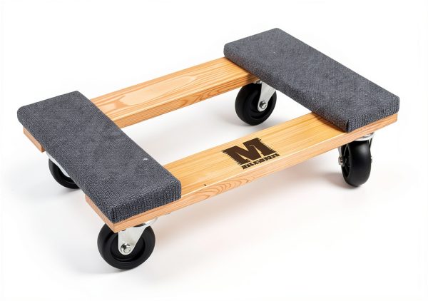 Hardwood Furniture Moving Dolly MaxWorks 50856 18x12 Natural Two Pack-1